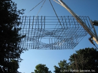Combo Footing Build Billboard Structure Support