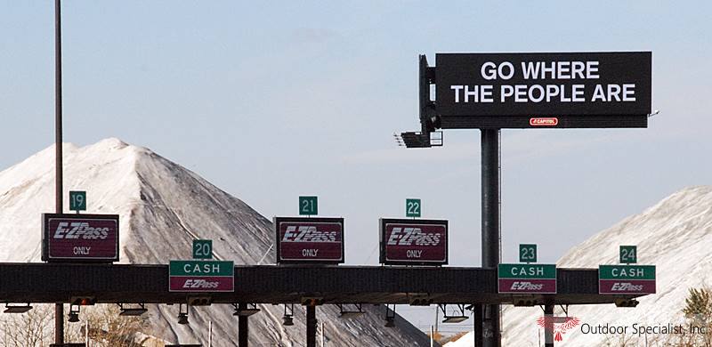 Outdoor Specialist, Inc rebuilds high value digital billboard Baltimore, Maryland Fort McHenry Tunnel
