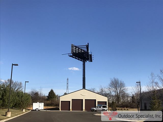 New billboard structure for Jersey Premier Outdoor Media Westampton, NJ 