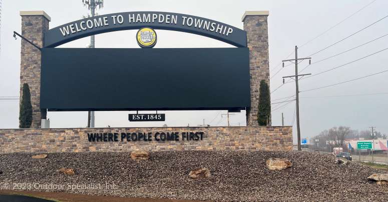 Outdoor Specialist, Inc built the Hampden Township Community Sign 