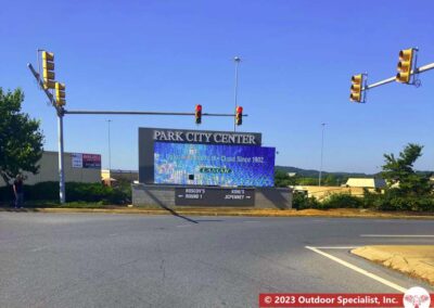 Welcome to Park City Center Outdoor Specialist three sign project November 2022