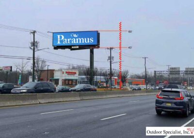 Billboard rendition June 2024 Paramus Double Digital Project Outdoor Specialist, Inc for Pacific Outdoor