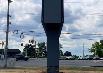 Pre energizing new sign for Stars & Striped Harley Davidson dealership Langhorne, PA