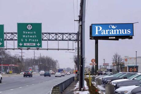 Click image for more info on new Paramus digital billboard by Outdoor Specialist, Inc