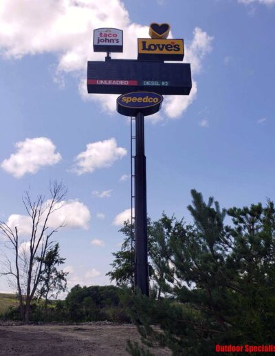 Taco John Loves Sign by Outdoor Specialist, Inc.